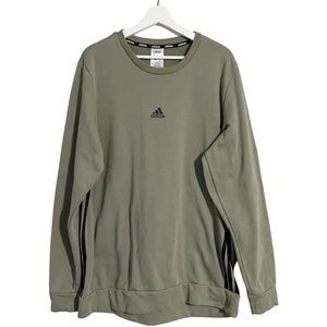Adidas Crewneck Sweatshirt‎ In Olive Green